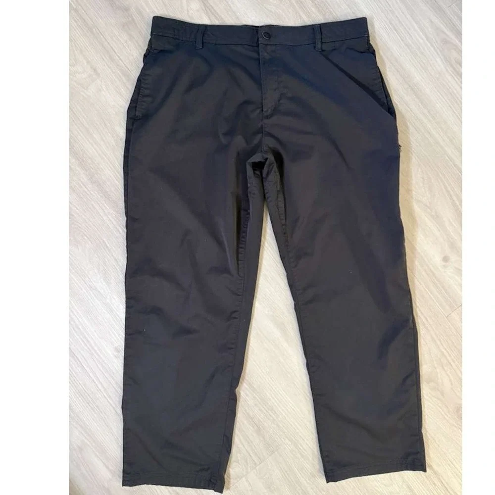 Hurley Jet Set Tech Pant Mens Black Straight Leg Casual Travel Size 40x30